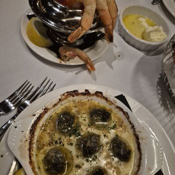 Harry's Steakhouse - The shrimp cocktail and escargot. - Steakhouses Near Me - West Fargo, North Dakota Harry's Steakhouse - The shrimp cocktail and escargot. - Steakhouses Near Me - West Fargo, North Dakota