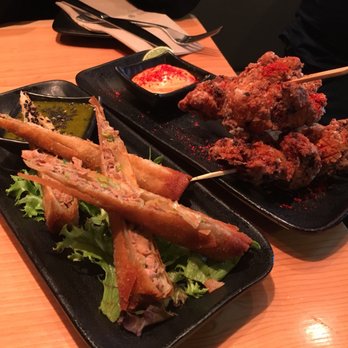 Block Kitchen + Bar - Duck spring rolls and chicken skewers - Sandwiches Near Me - Banff, Alberta