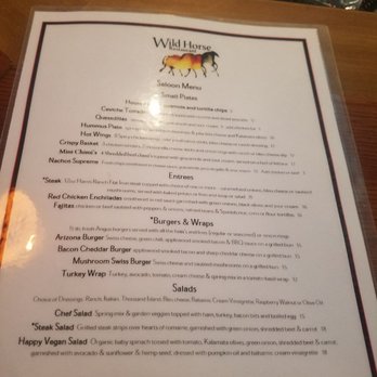 Wild Horse - Menu - New American Near Me - Patagonia, Arizona Wild Horse - Menu - New American Near Me - Patagonia, Arizona