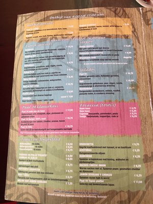 Menu photo 2 Strandpaviljoen Paal 14 Katwijk, ZH