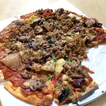 The Red Grape - Pizza with pep, sausage, and some veggies. Tasty! - Pizza Near Me - Sonoma, California The Red Grape - Pizza with pep, sausage, and some veggies. Tasty! - Pizza Near Me - Sonoma, California