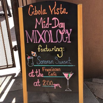 Cocina Cibola - a sign for a mixology - Juice Bars & Smoothies Near Me - Peoria, Arizona