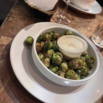 Chez Oskar - The Fried Baby Brussels Sprouts delicious! - French Near Me - Brooklyn, New York