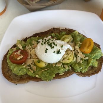 Dulce de Leche - Avocado toast with poached egg - Bakeries Near Me - Englewood, New Jersey