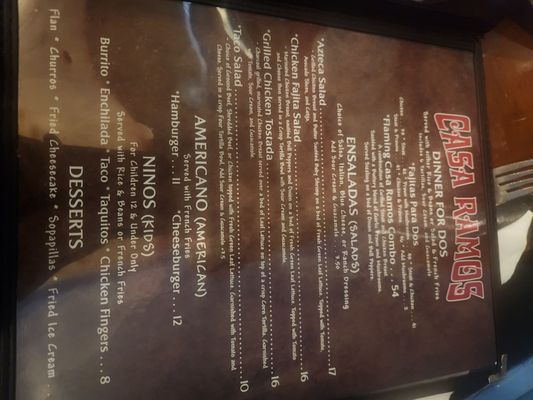 Menu photo 6 Casa Ramos Heber, AZ