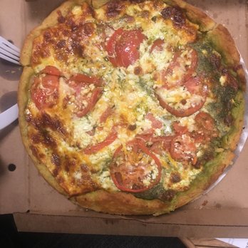 Pizzeria Due - Pesto 4 Cheese Deep Dish - Pizza Near Me - Chicago, Illinois