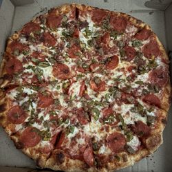 Big Cheese Pizza - Large Pizza with Pepperoni, sausage, bacon, and jalapeños