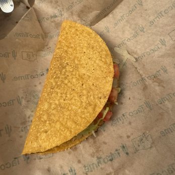 Taco Time - This is what I got when I opened the wrapper. It looks thin, hardly any filling. Sad disappointment. - Mexican Near Me - Tukwila, Washington Taco Time - This is what I got when I opened the wrapper. It looks thin, hardly any filling. Sad disappointment. - Mexican Near Me - Tukwila, Washington