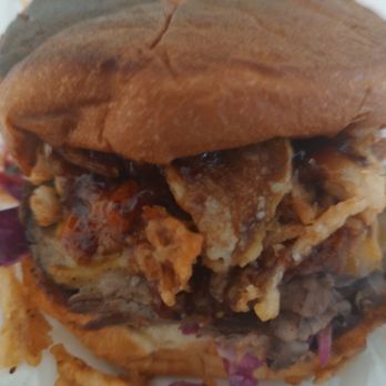 Windsor Brown's - Texas slaw BBQ massacre..so full of everything - Sandwiches Near Me - Anaheim, California Windsor Brown's - Texas slaw BBQ massacre..so full of everything - Sandwiches Near Me - Anaheim, California
