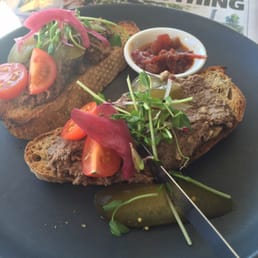 Bubbi's chicken liver on rye Bubbi's chicken liver on rye