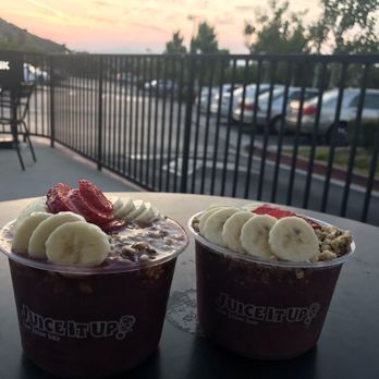 Juice It Up! - Acai Bowls at sunset. Sitting on the Starbucks patio with temps down to a cooler 82 and a light breeze. Mellow evening in Canyon Country Ca. - Juice Bars & Smoothies Near Me - Newhall, California