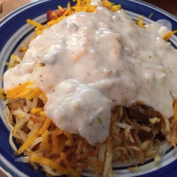 Riverside Cafe - Hushed potato with veggies and white sauce. Good stuff! :) - American Near Me - Wichita, Kansas