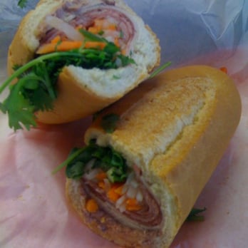 Latte Express - #7 - Combination Bahn Mi with ham, pâté, steam pork, and head cheese. - Coffee & Tea Near Me - San Francisco, California