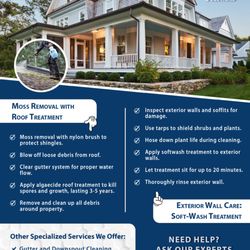 EcoGlow Solutions - Moss Removal & Roof Treatment, lasting 3-5 years.