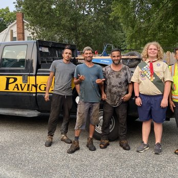 Pilgrim Paving - Pilgrim Paving crew assisting our son with his pavement repair project. - Masonry/Concrete Near Me - Hanover, Massachusetts