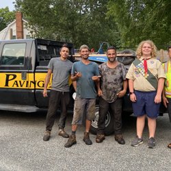 Pilgrim Paving - Pilgrim Paving crew assisting our son with his pavement repair project.
