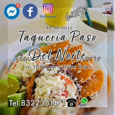 Menu photo 1 Paso Del Norte Xicoténcatl, TAM Menu photo 1 Paso Del Norte Xicoténcatl, TAM