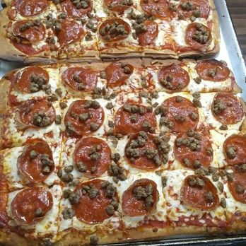 Ison's Family Pizza - Monster pizza with pepperoni and sausage. One of the meats is slightly spicy, but not too much. - Pizza Near Me - Batesville, Indiana Ison's Family Pizza - Monster pizza with pepperoni and sausage. One of the meats is slightly spicy, but not too much. - Pizza Near Me - Batesville, Indiana