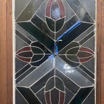 Eric Mauro Stained Glass - The awful "before" picture - it's hard to see but some of the glass is broken and missing - Windows Installation Near Me - Boston, Massachusetts