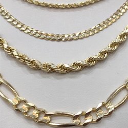 Michael's Fine Jewelry- A Diamond Concepts Custom Jeweler - 14KT Yellow Gold Mixed Style Men's Chain Necklaces