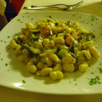 Povoledo - Bacon zucchini and gnocchi - Trattorie Near Me - Venezia, VE Povoledo - Bacon zucchini and gnocchi - Trattorie Near Me - Venezia, VE