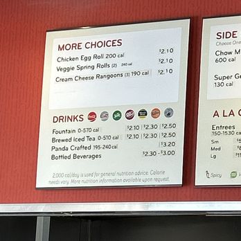 Panda Express - Menu - Chinese Near Me - Omaha, Nebraska