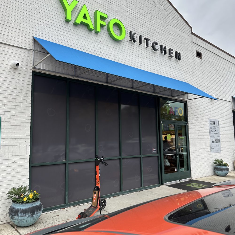 YAFO Kitchen - Front Entrance - Plenty of Parking! - Don't Kvetch! - Mediterranean Near Me - Charlotte, North Carolina