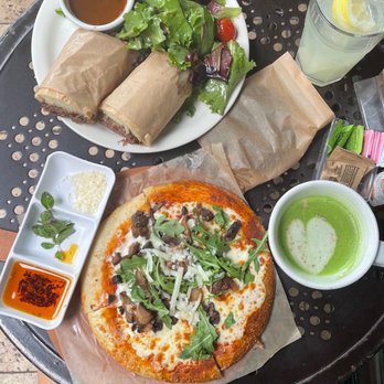 Urth Caffé-Pasadena - Wild Mushroom Pizza, Rose Matcha, Sandwhich - Cafes Near Me - Pasadena, California Urth Caffé-Pasadena - Wild Mushroom Pizza, Rose Matcha, Sandwhich - Cafes Near Me - Pasadena, California