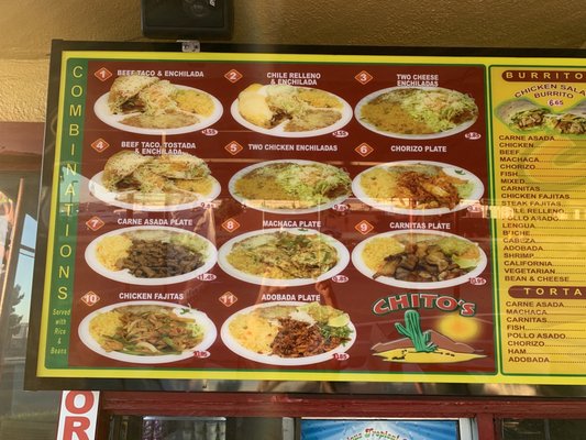 Menu photo 1 Chito's Mexican Food Moreno Valley, CA Menu photo 1 Chito's Mexican Food Moreno Valley, CA