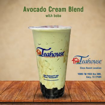 The Teahouse Tapioca & Tea - avocado cream blend - Coffee & Tea Near Me - Katy, Texas The Teahouse Tapioca & Tea - avocado cream blend - Coffee & Tea Near Me - Katy, Texas