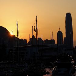 維多利亞港 - Victoria Harbour 维多利亚港 at sunset on the Hong Kong Island side. Grittier, not as touristy as Tsim Sha Tsui district.