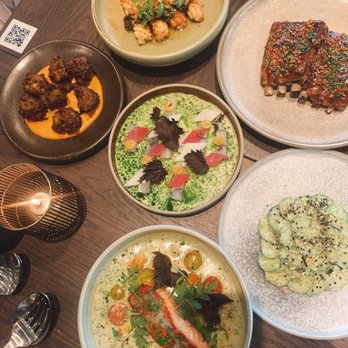 Published on Main - Scallop, Broccoli Fritter, Squid, Lamb, Steelhead, Hamachi Crudo - Tapas/Small Plates Near Me - Vancouver, British Columbia