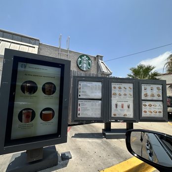Starbucks - multiple menu boards in a parking lot - Coffee & Tea Near Me - Portland, Texas Starbucks - multiple menu boards in a parking lot - Coffee & Tea Near Me - Portland, Texas