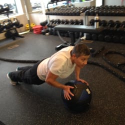 SoulfulBody Fitness - Melba working of upper strength and core development using a medicine ball.
