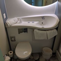 ibis Budget Genève Palexpo Aéroport - Bathroom is not large but has the essentials