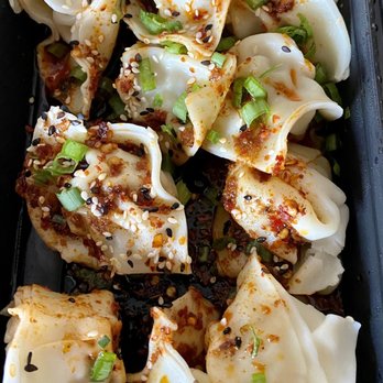 Tyger Tyger - Black Garlic Seafood Dumplings - Szechuan Near Me - Seattle, Washington Tyger Tyger - Black Garlic Seafood Dumplings - Szechuan Near Me - Seattle, Washington