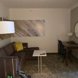 Living room area of suite upgrade Living room area of suite upgrade