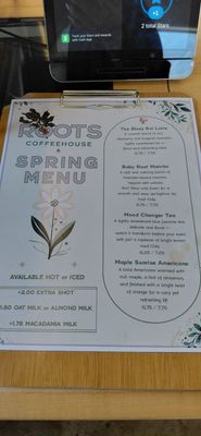 Menu photo 2 Roots Coffeehouse Fort Worth, TX Menu photo 2 Roots Coffeehouse Fort Worth, TX