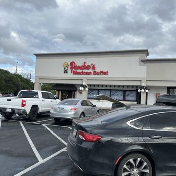 Pancho's Mexican Buffet - cars parked in a parking lot - Mexican Near Me - Humble, Texas