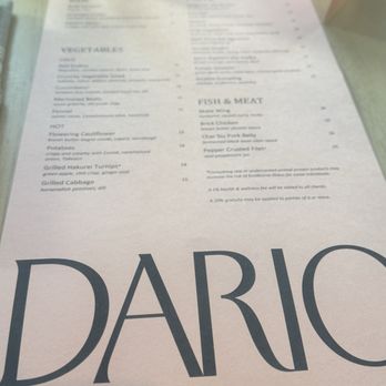Dario - Menu - Italian Near Me - Minneapolis, Minnesota