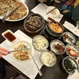 Seafood Pancake  Tofu combo ( beef and seafood )