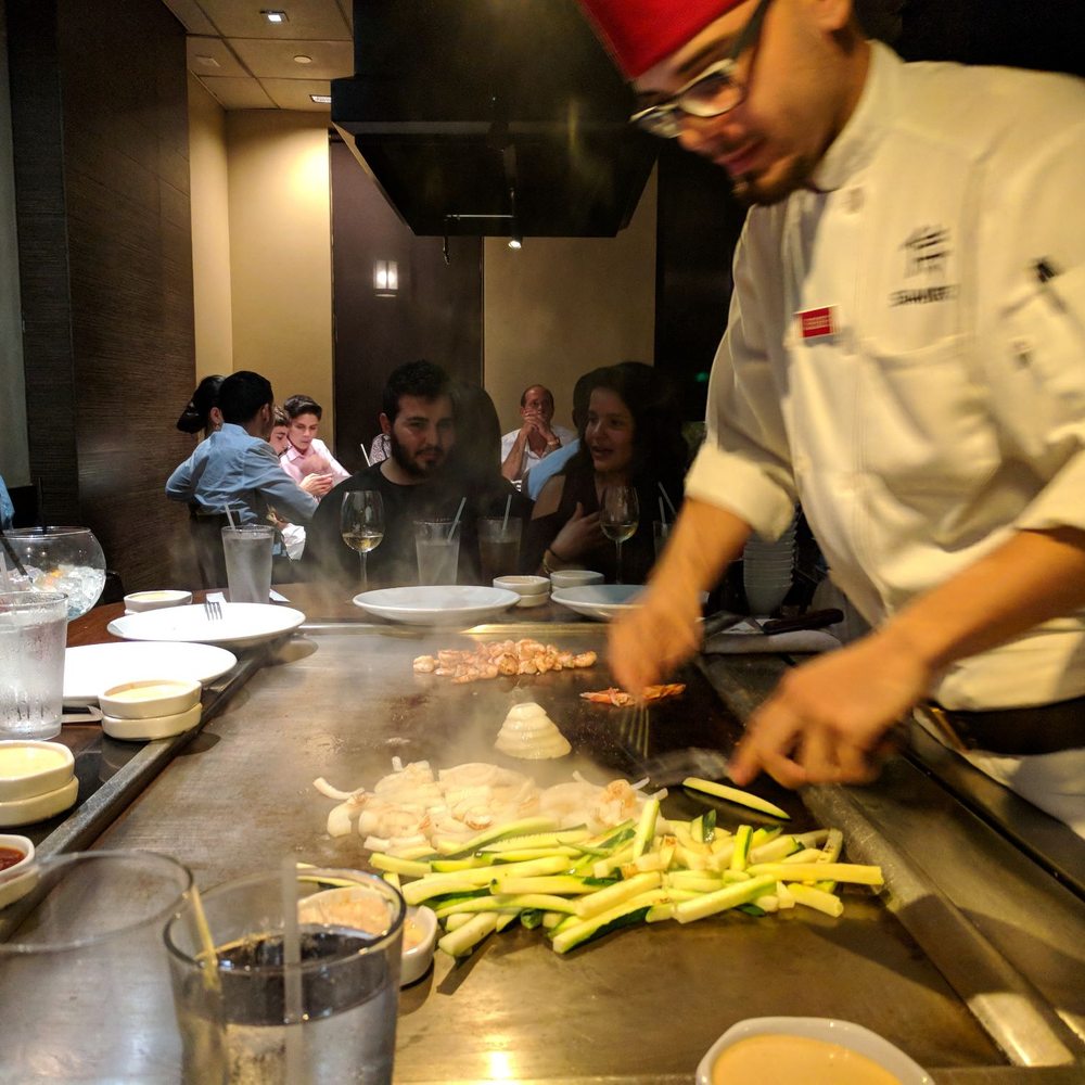 Samurai - Cooking up some veggies - Steakhouses Near Me - Miami, Florida Samurai - Cooking up some veggies - Steakhouses Near Me - Miami, Florida