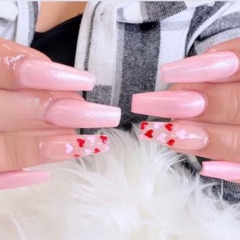 Luv Nails & Spa - Valentines nails! - Nail Salons Near Me - Huntington Beach, California