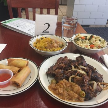 Gorée Cuisine - Dibi lamb , vermicelli,steamed cabbage w/carrots. Nem - Senegalese Near Me - Chicago, Illinois