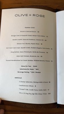Menu photo 1 Olive & Rose Long Beach, CA