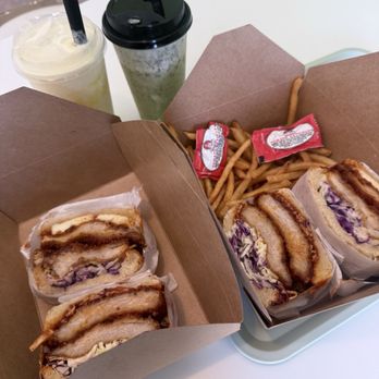 Ichiban Sando - Chicken Sando Pork Sando Mango sticky rice and Matcha tornado - Bubble Tea Near Me - National City, California
