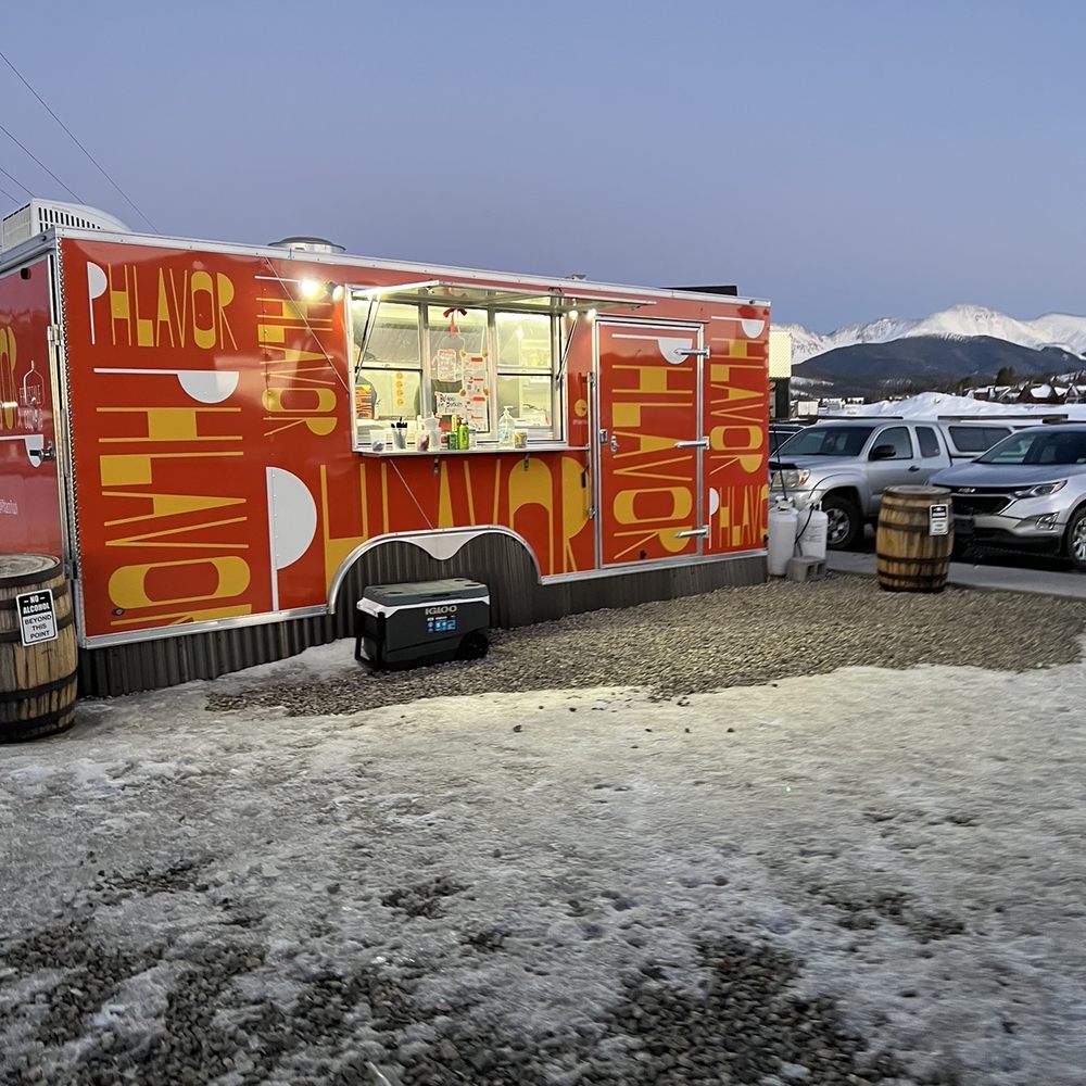 Phlavor Truck - a food truck parked in a parking lot - Asian Fusion Near Me - Fraser, Colorado