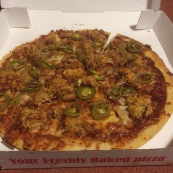 Sopranos Pizza & Grill Bar - Popcorn chicken pizza with extra jalapeños - Italian Near Me - Cheadle, SKP Sopranos Pizza & Grill Bar - Popcorn chicken pizza with extra jalapeños - Italian Near Me - Cheadle, SKP
