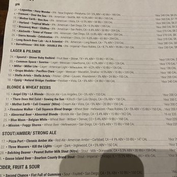 Rance's Chicago Pizza - Beer menu - Pizza Near Me - Long Beach, California Rance's Chicago Pizza - Beer menu - Pizza Near Me - Long Beach, California