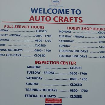 Naf Auto Repair Center - Business hours - Auto Repair Near Me - Fort Bliss, Texas Naf Auto Repair Center - Business hours - Auto Repair Near Me - Fort Bliss, Texas